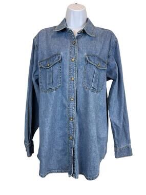 Telluride Clothing Co Top Womens Medium VTG 90 Western Coastal Cowgirl Hong Kong